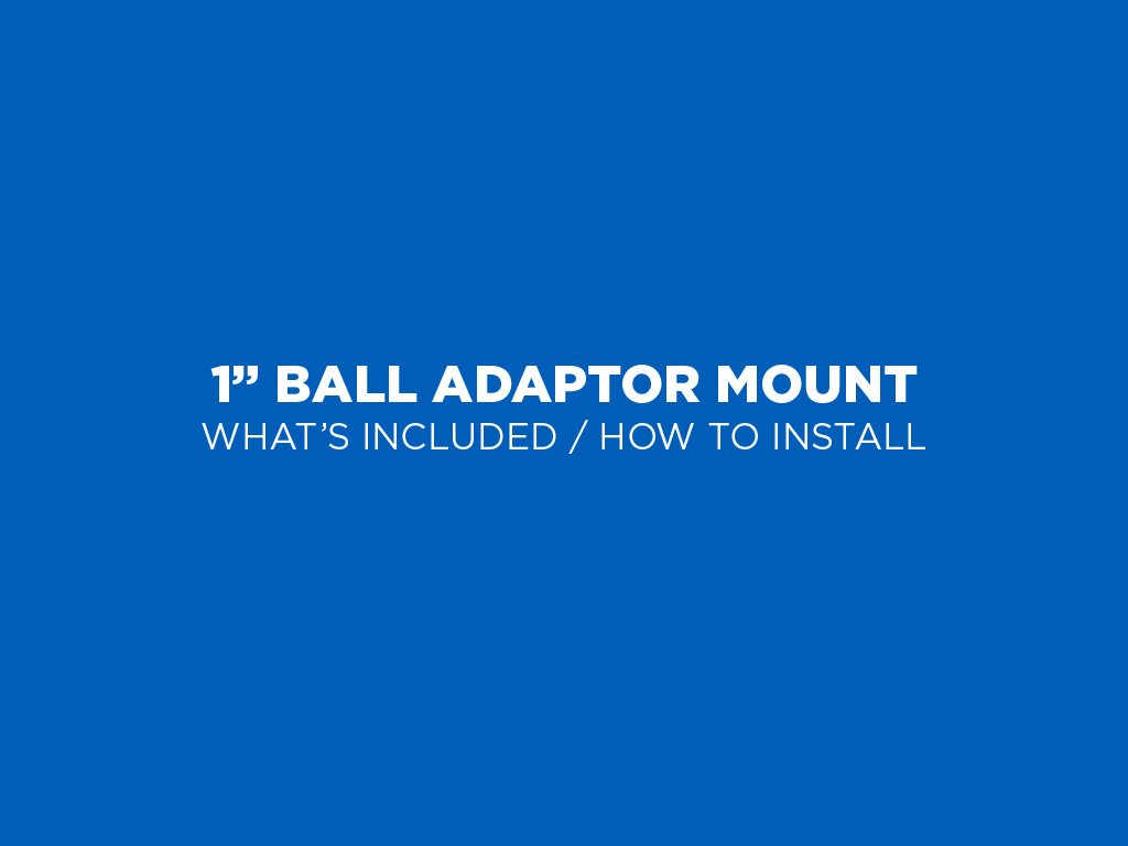 1" Ball Adaptor Motorcycle Kits